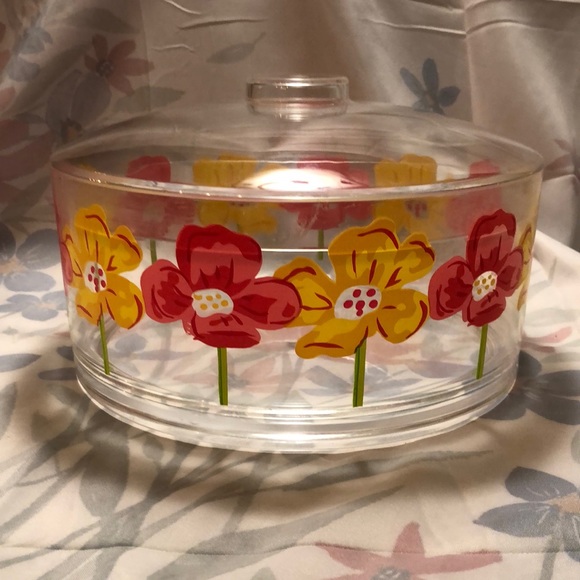 Acrylic Lidded Bowl & 11 pieces of Stainless Silverware (set is missing a spoon) - Picture 1 of 13